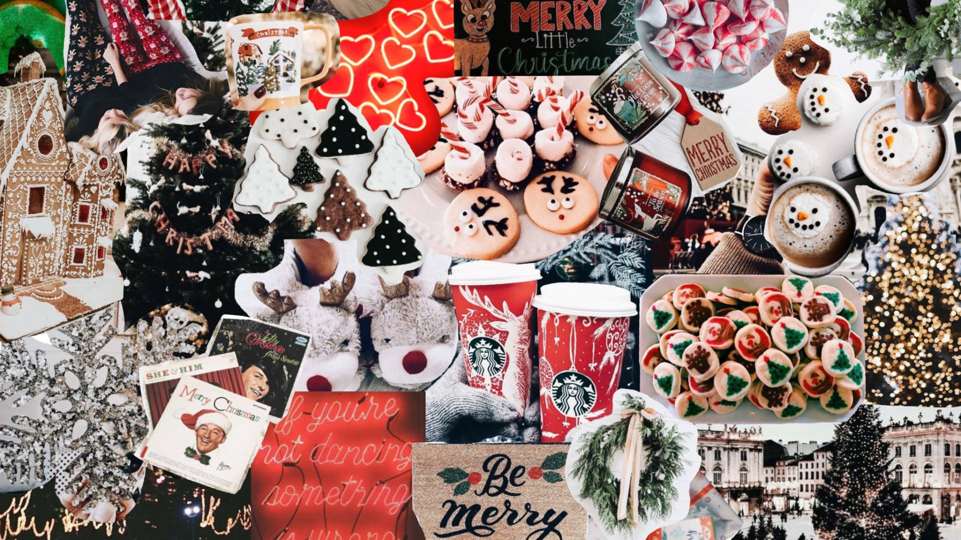 Christmas Collage Desktop Wallpaper. .com