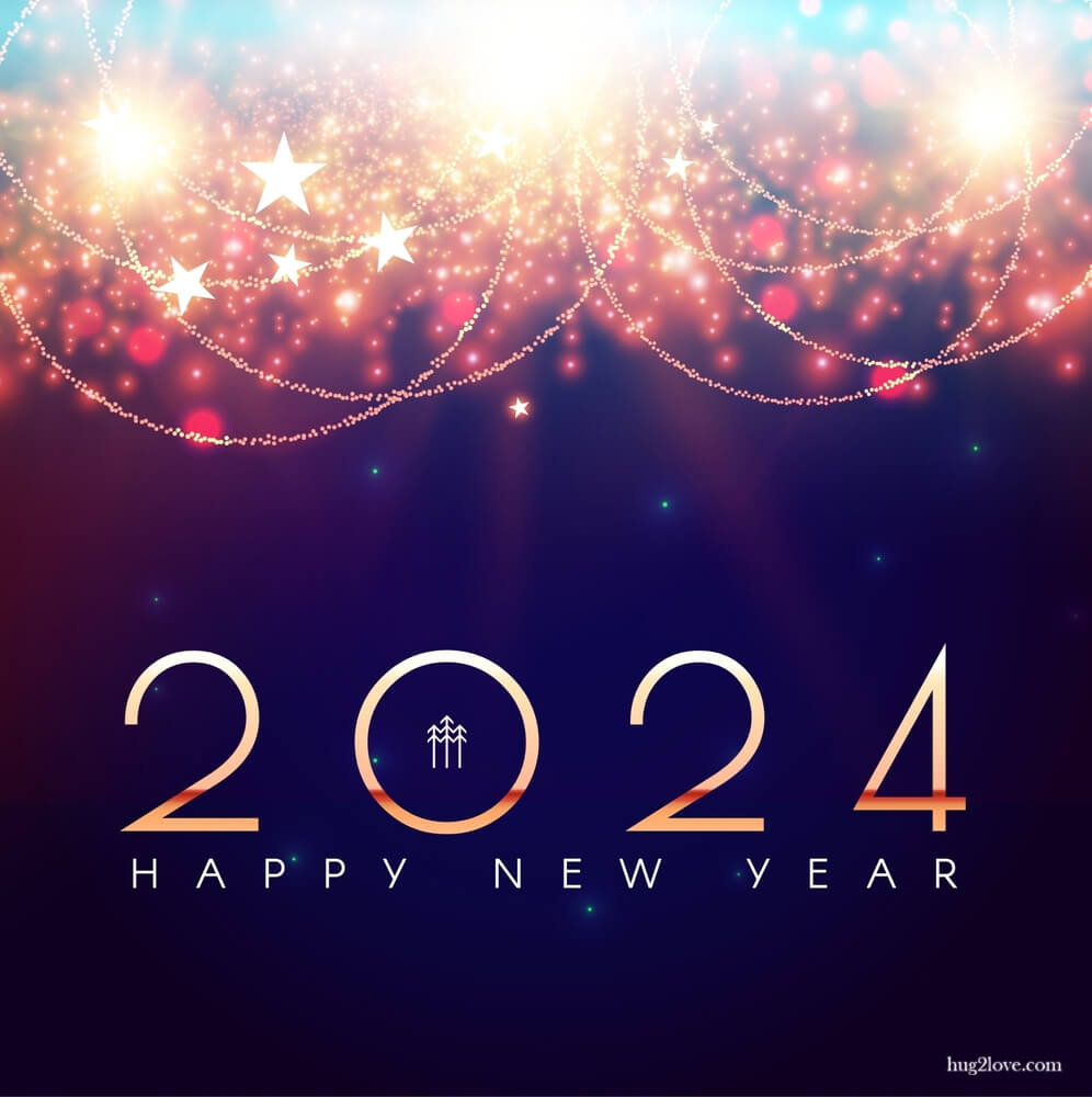 Happy New Year 2024 Background Image in HD