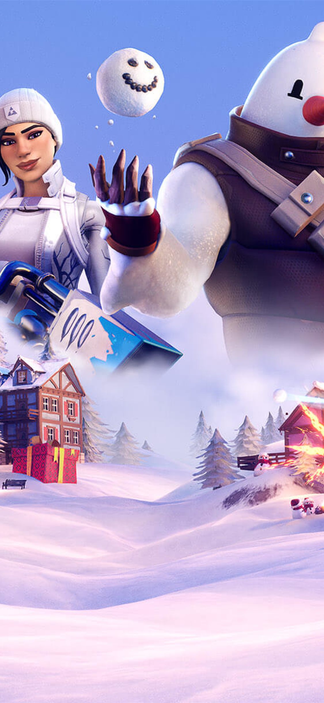 Best Christmas fortnite iPhone HD Wallpaper
