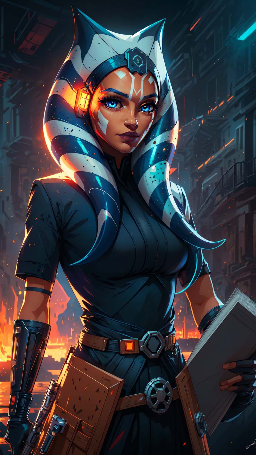 Ahsoka Star Wars iPhone Wallpaper 4K