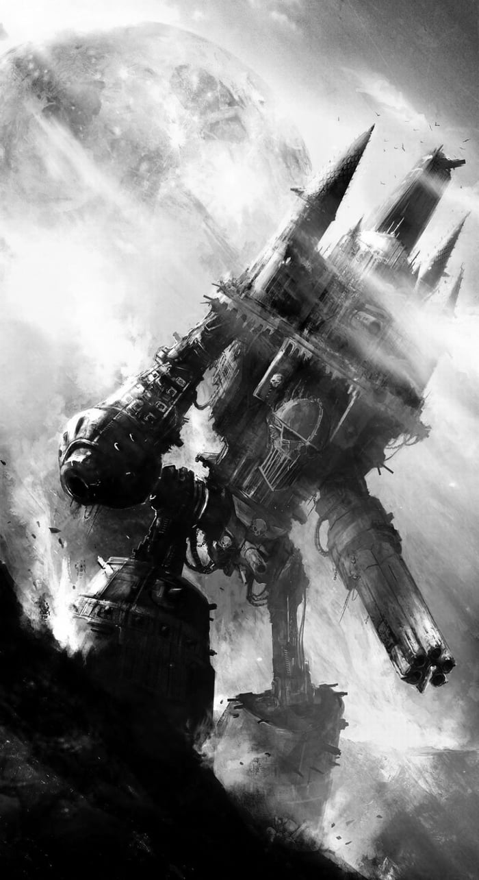 Time for another Warhammer 40k phone wallpaper. Today is an Imperator Titan