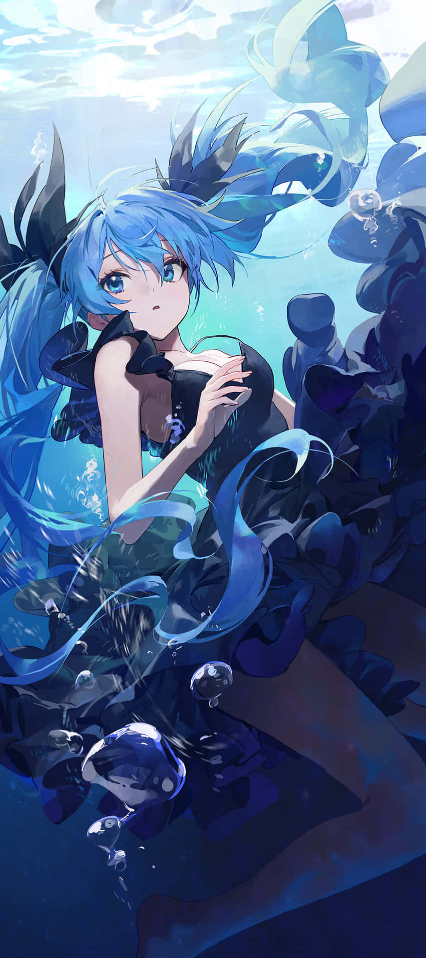 Download “Discover the World of Hatsune Miku With This Innovative Phone!” Wallpaper