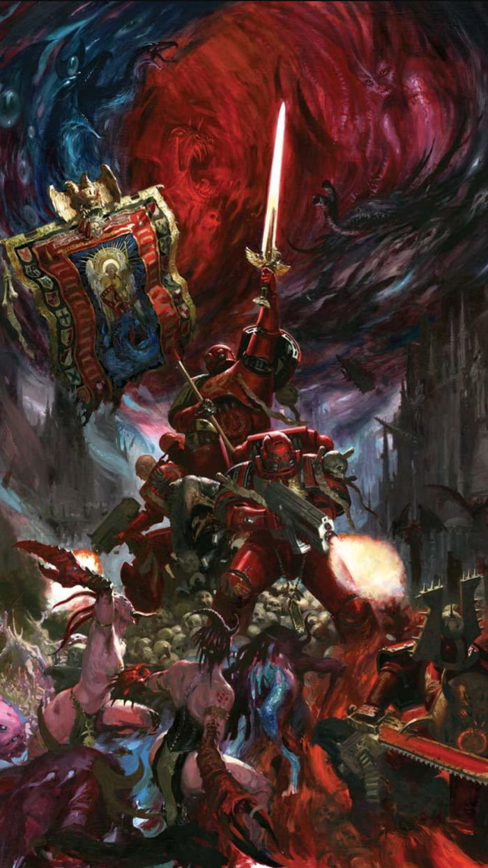 Time for another Warhammer 40k phone wallpaper. Today is the Blood Angels