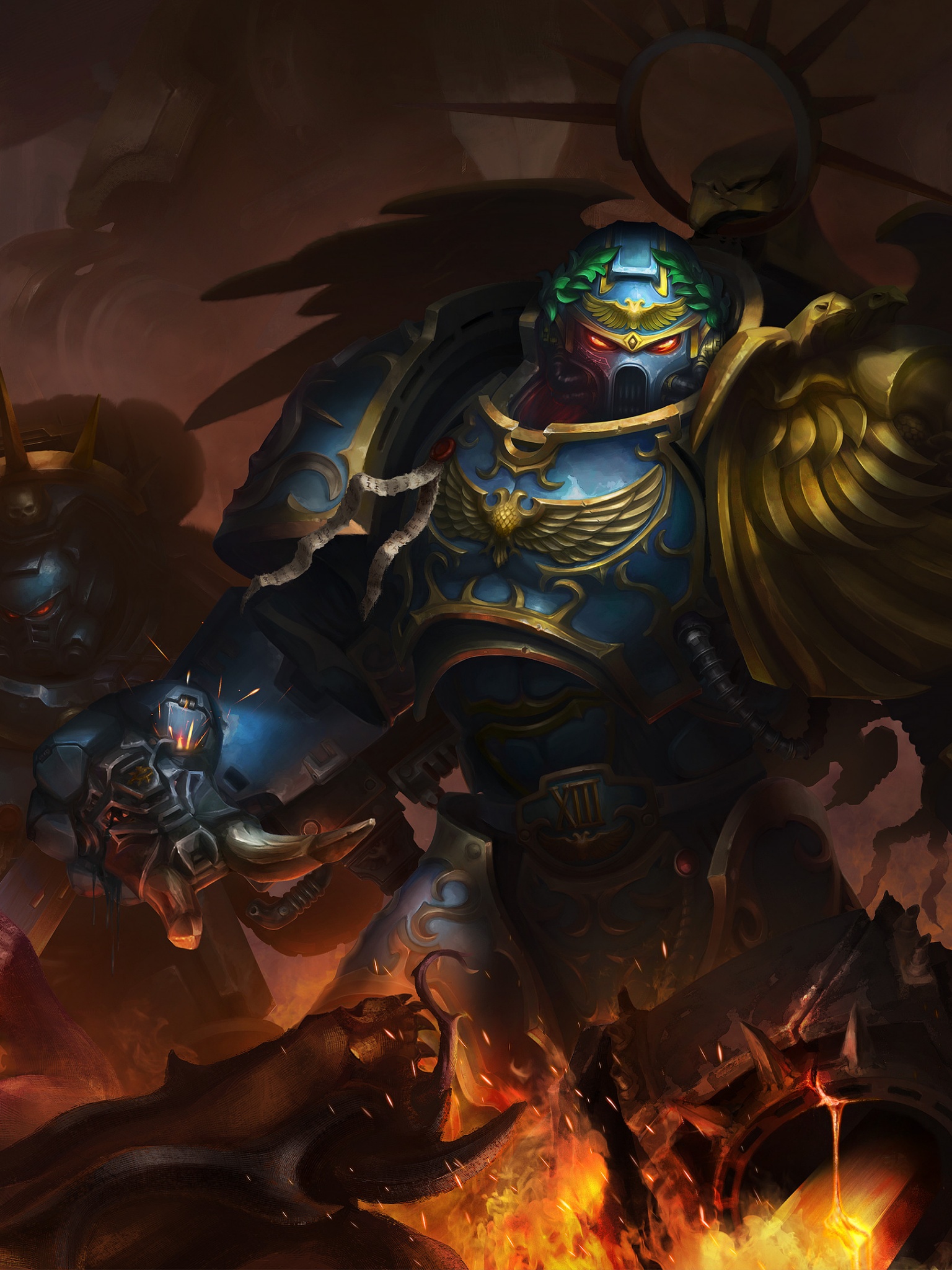 Warhammer 40K Wallpaper 4K, Roboute Guilliman, Space Marines