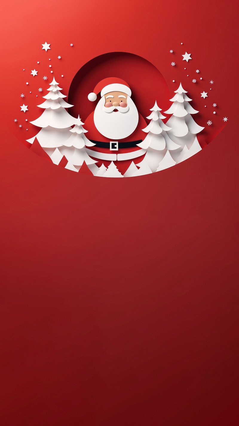 Christmas background in impressionist style. Free Photo Illustration