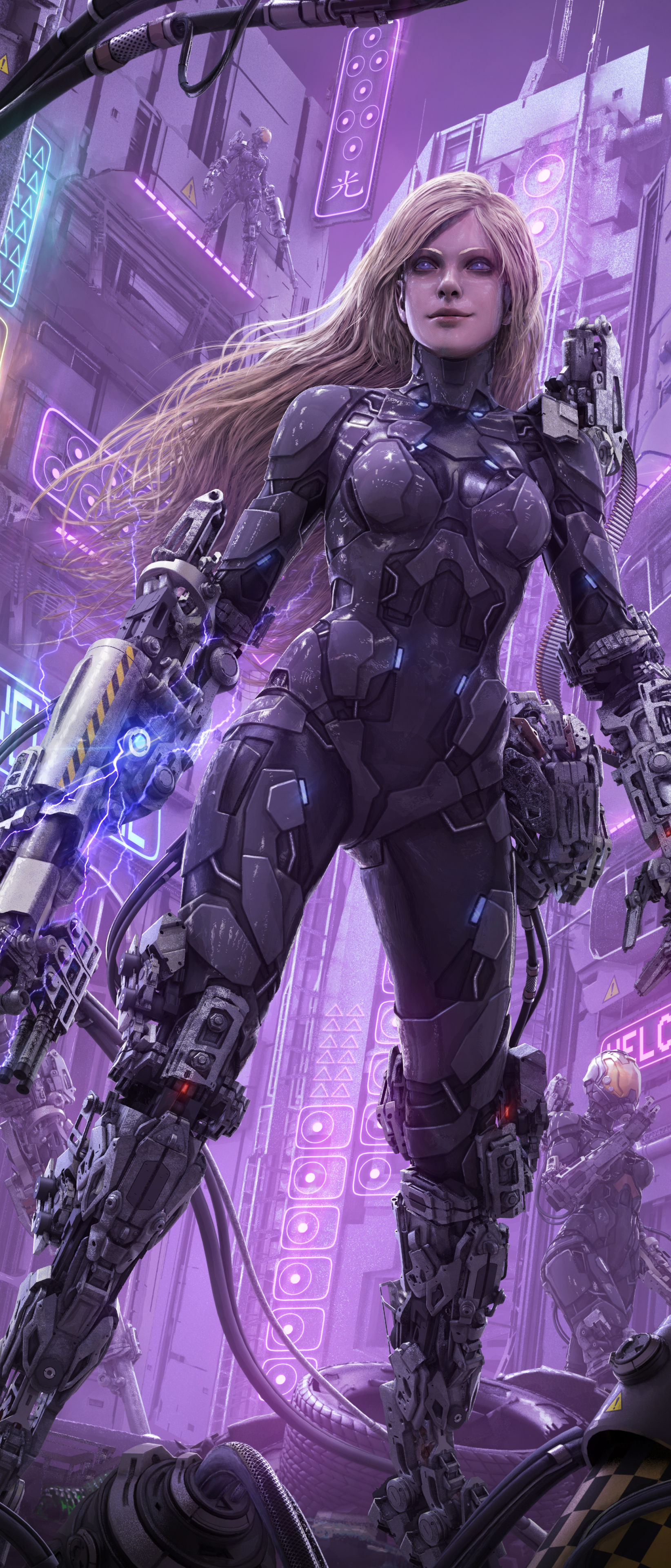 Sci Fi Cyborg Phone Wallpaper
