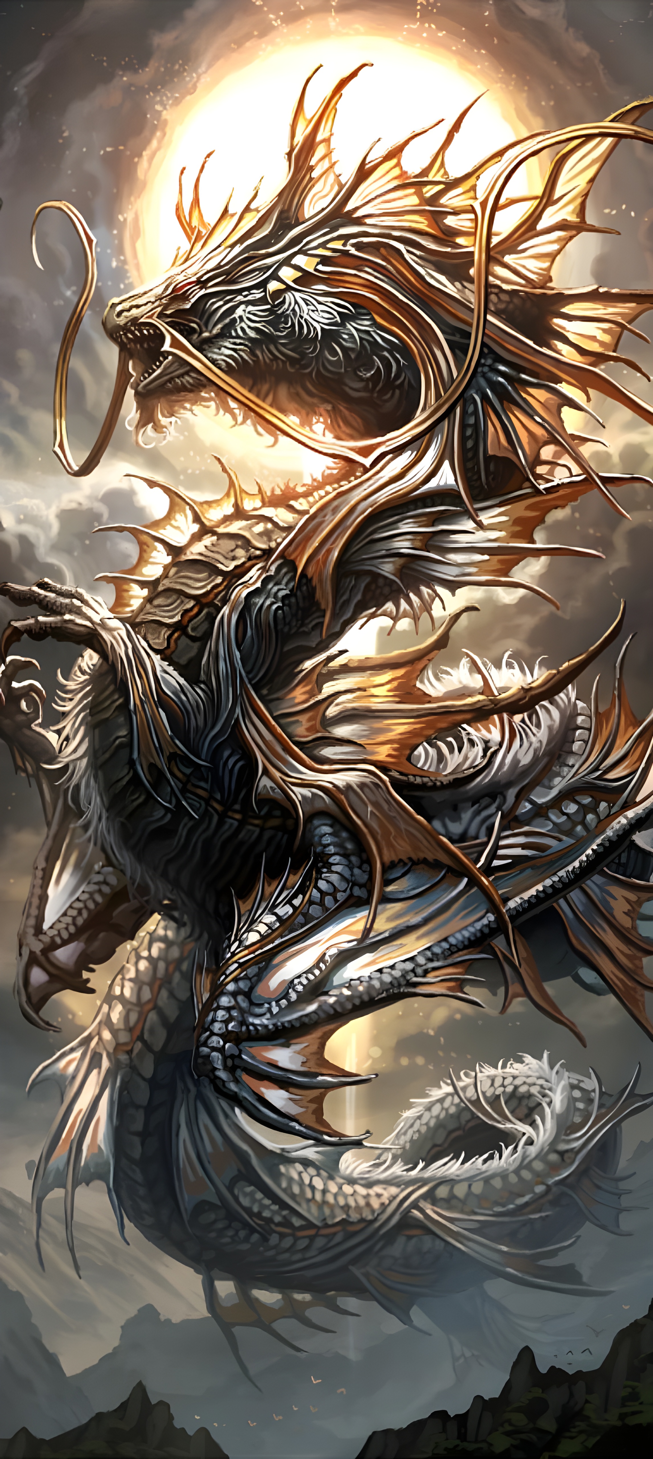 Wallpaper Fantasy Mythical Dragons