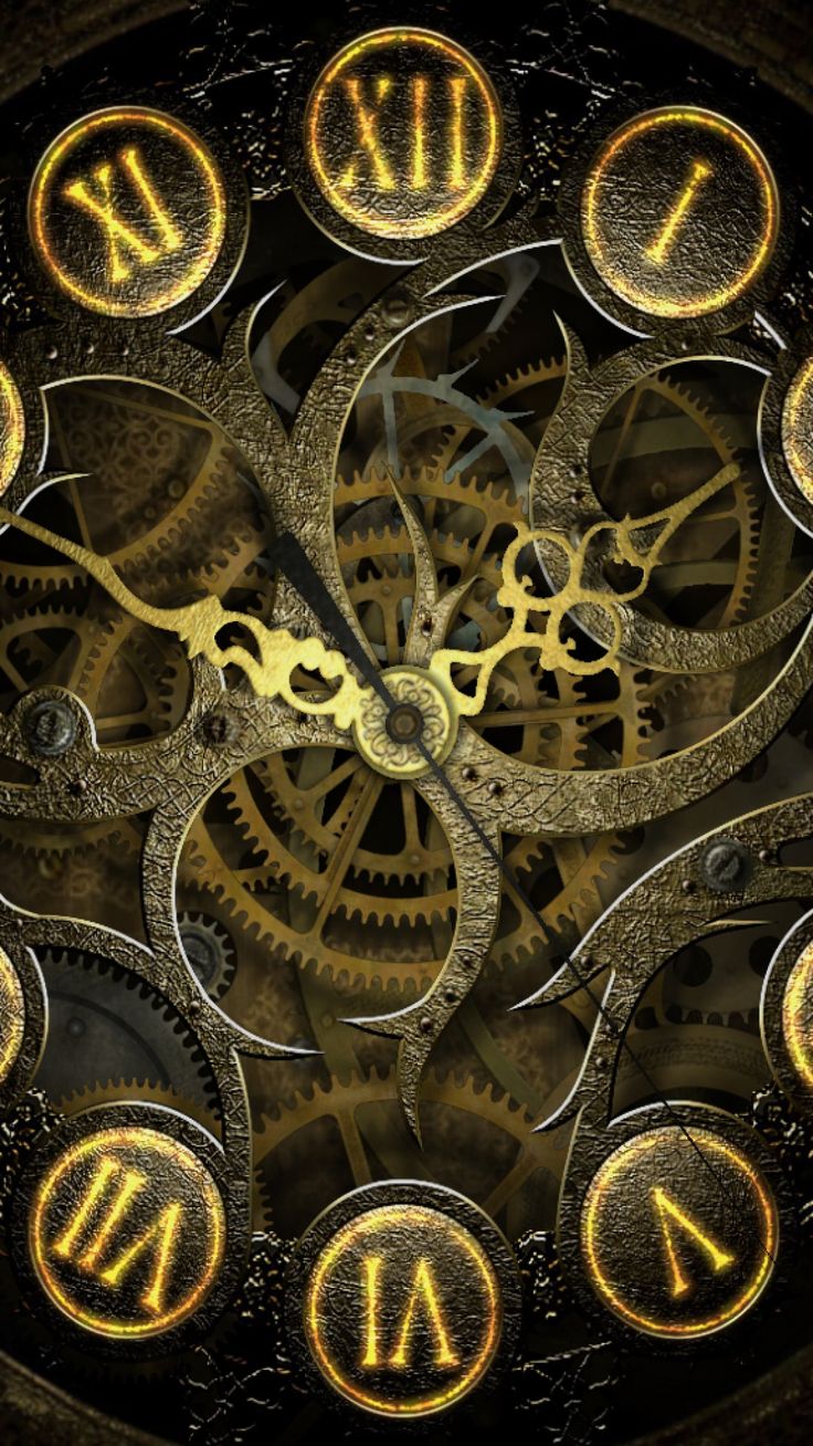 iphone screensavers image. Steampunk wallpaper, Steampunk iphone wallpaper, Clock wallpaper