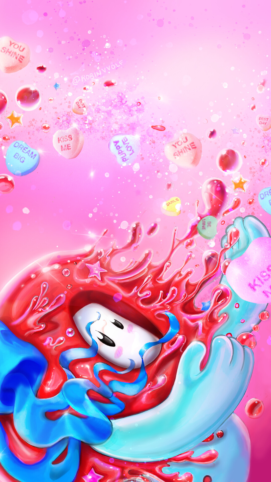 Fall Guys Wallpaper Candy Apple