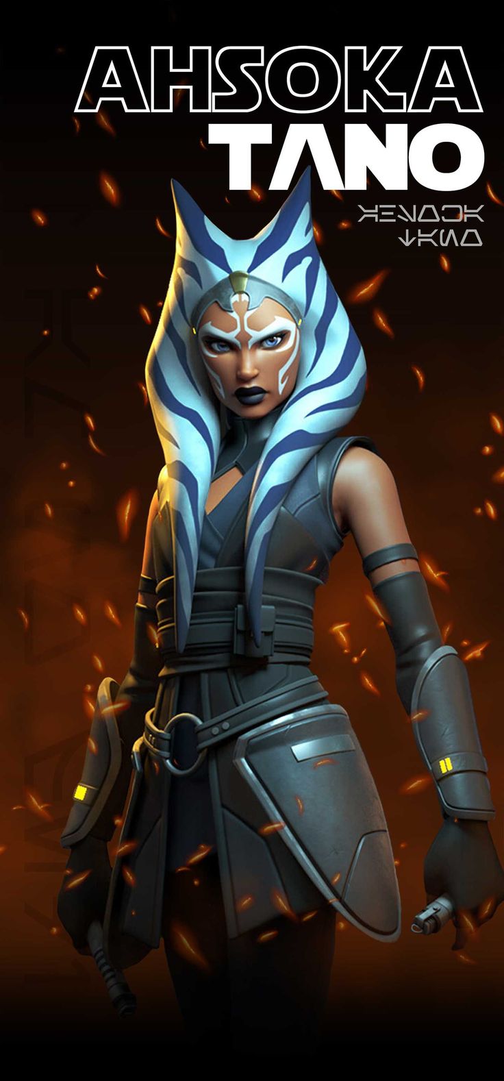 Ahsoka Tano Wallpaper Discover more Ahsoka Tano, Clone Wars, Mandalorian, Star Wars wallpaper.. Star wars picture, Star wars image, Star wars art