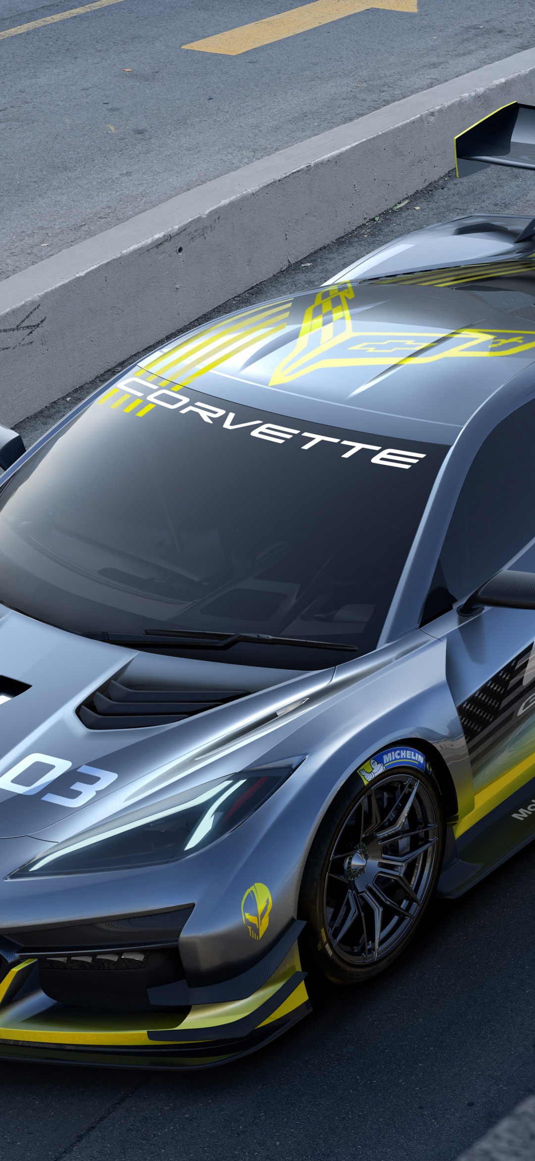 Chevrolet Corvette Z06 GT3 R Wallpaper 4K, Race cars, 5K