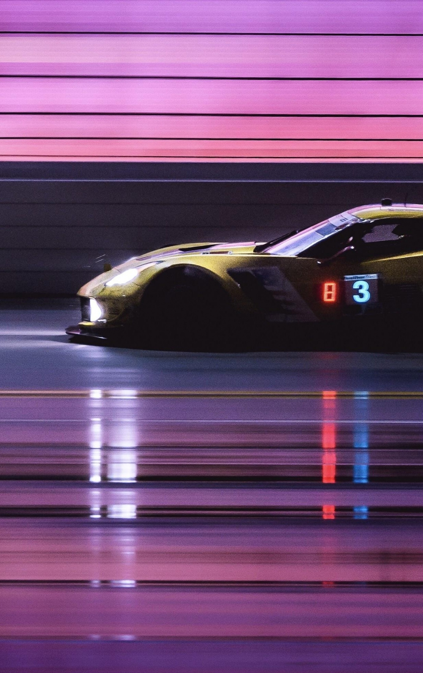 Download wallpaper 840x1336 chevrolet corvette, cyberpunk, sports car, iphone 5, iphone 5s, iphone 5c, ipod touch, 840x1336 HD background, 19475