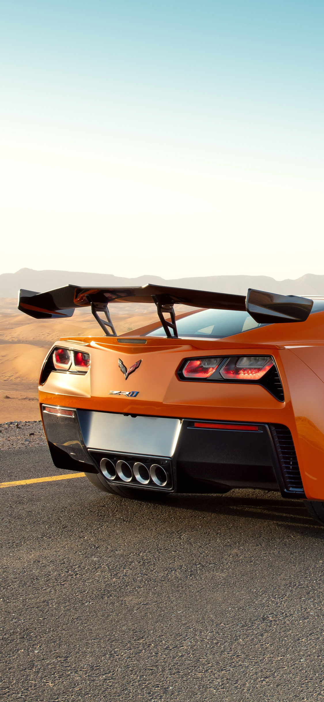 Chevrolet Corvette ZR1 2019 Rear iPhone XS, iPhone 10, iPhone X HD 4k Wallpaper, Image, Background, Photo and Picture