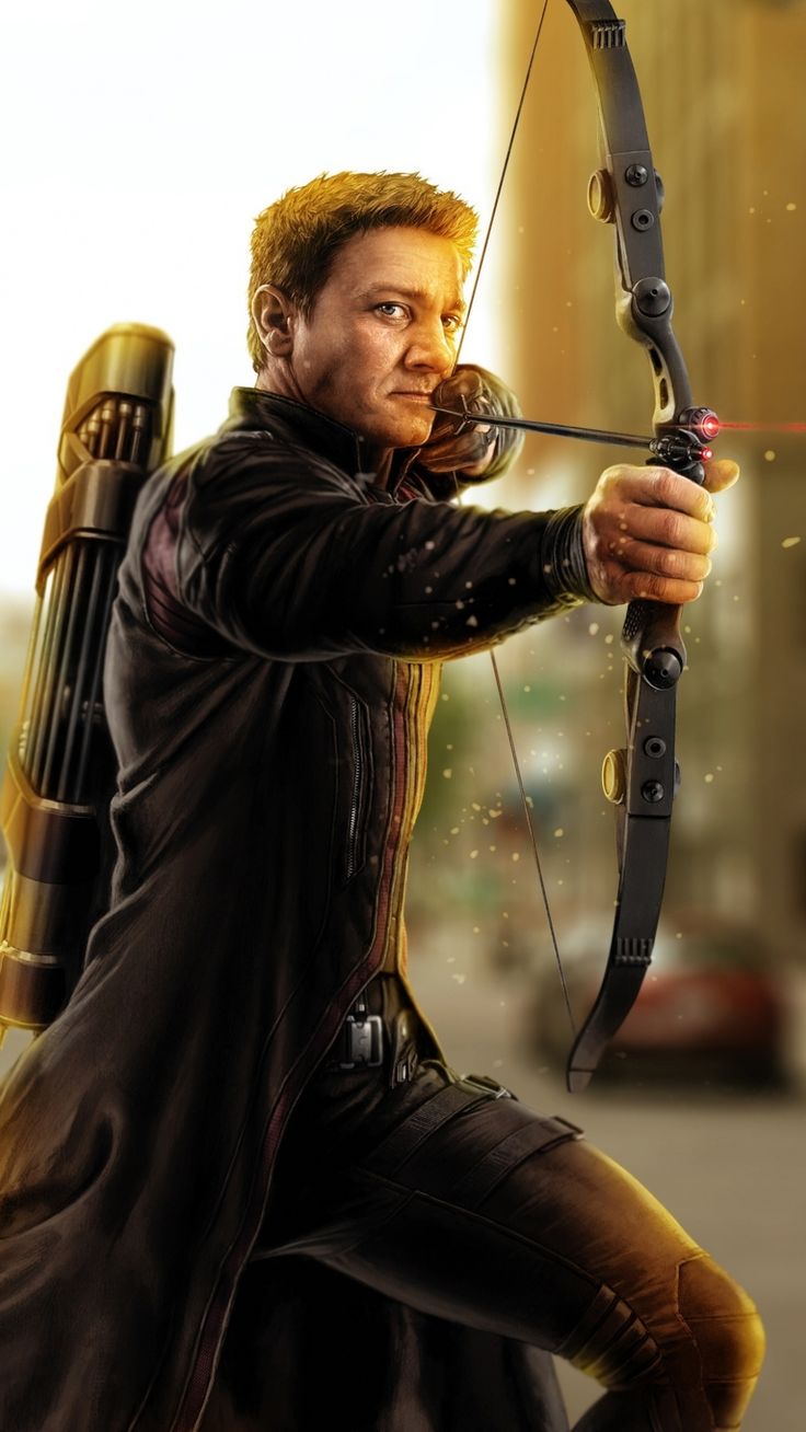 Archer, Hawk Eye, Jeremy Renner, Marvel, Art, 1080x1920 Wallpaper. Jeremy Renner, Hawkeye, Marvel Actors