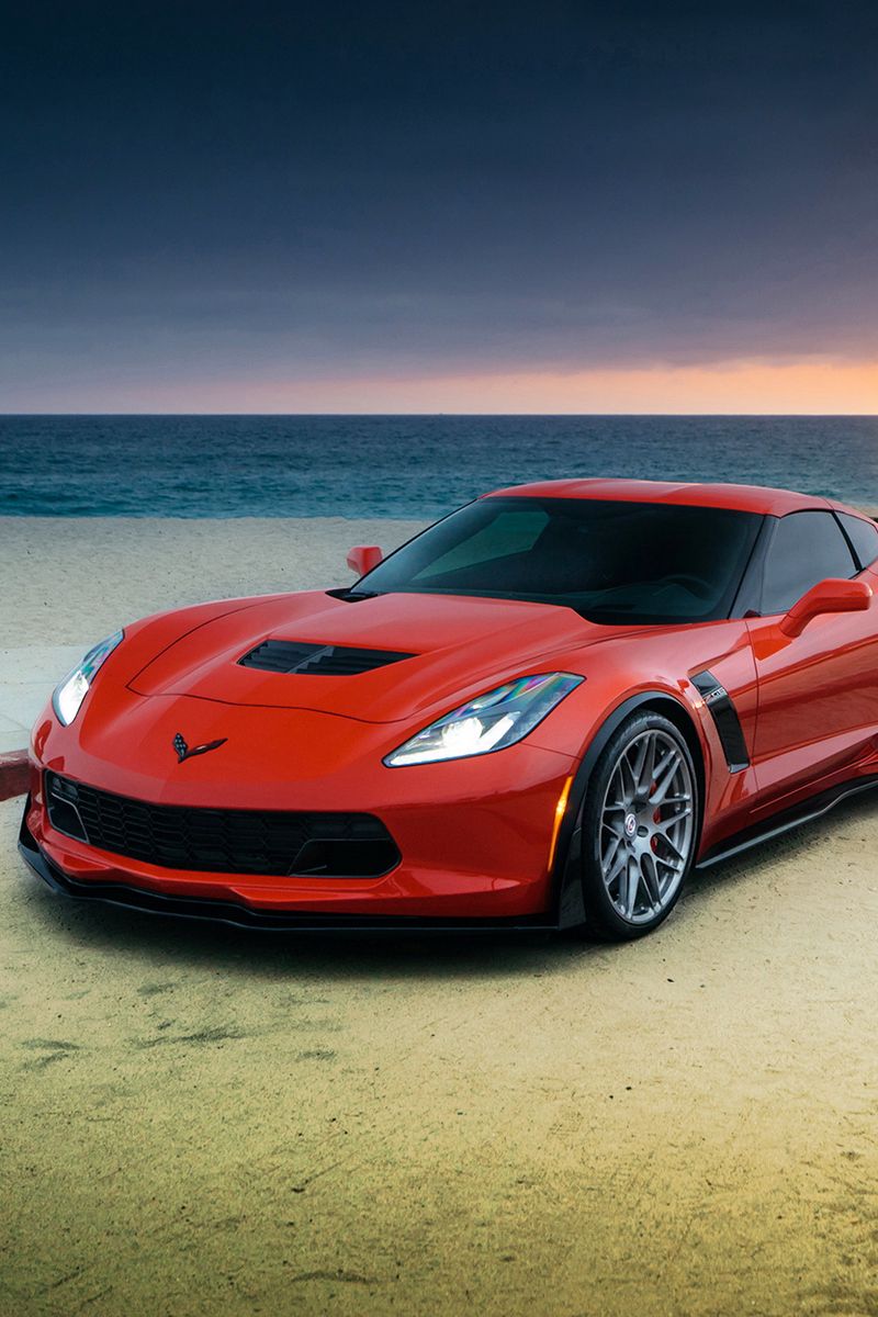 Download Wallpaper 800x1200 Chevrolet, Corvette, Z06, Red Iphone 4s 4 For Parallax HD Background