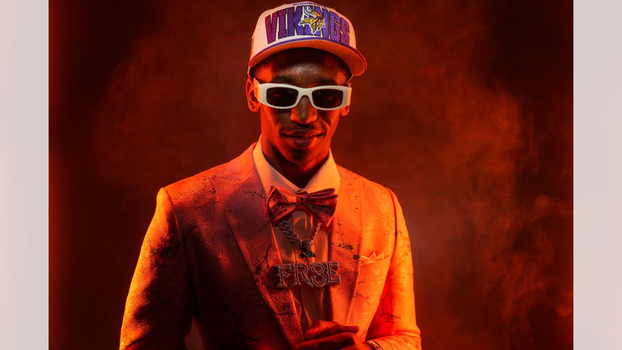 Jordan Addison's Draft Photohoot After Being Selected