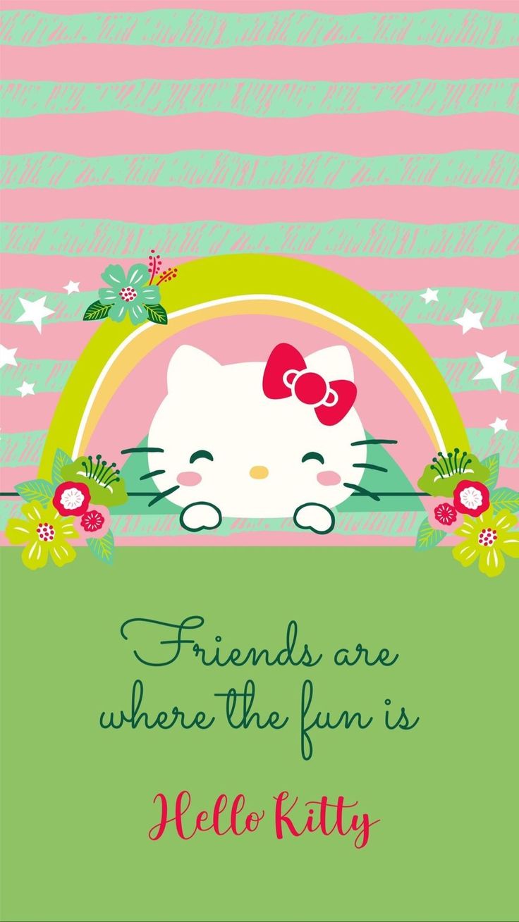 Primavera con Hello Kitty. Hello kitty wallpaper, Hello kitty, Kitty image