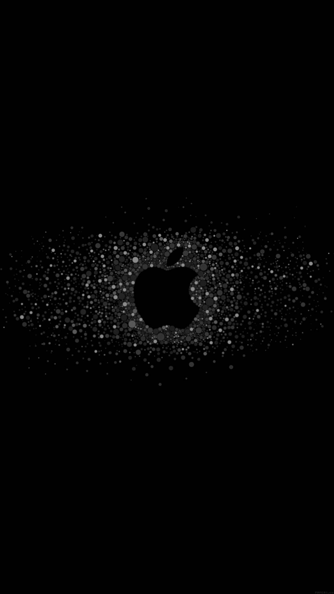 Download Black IPhone Apple Logo Wallpaper
