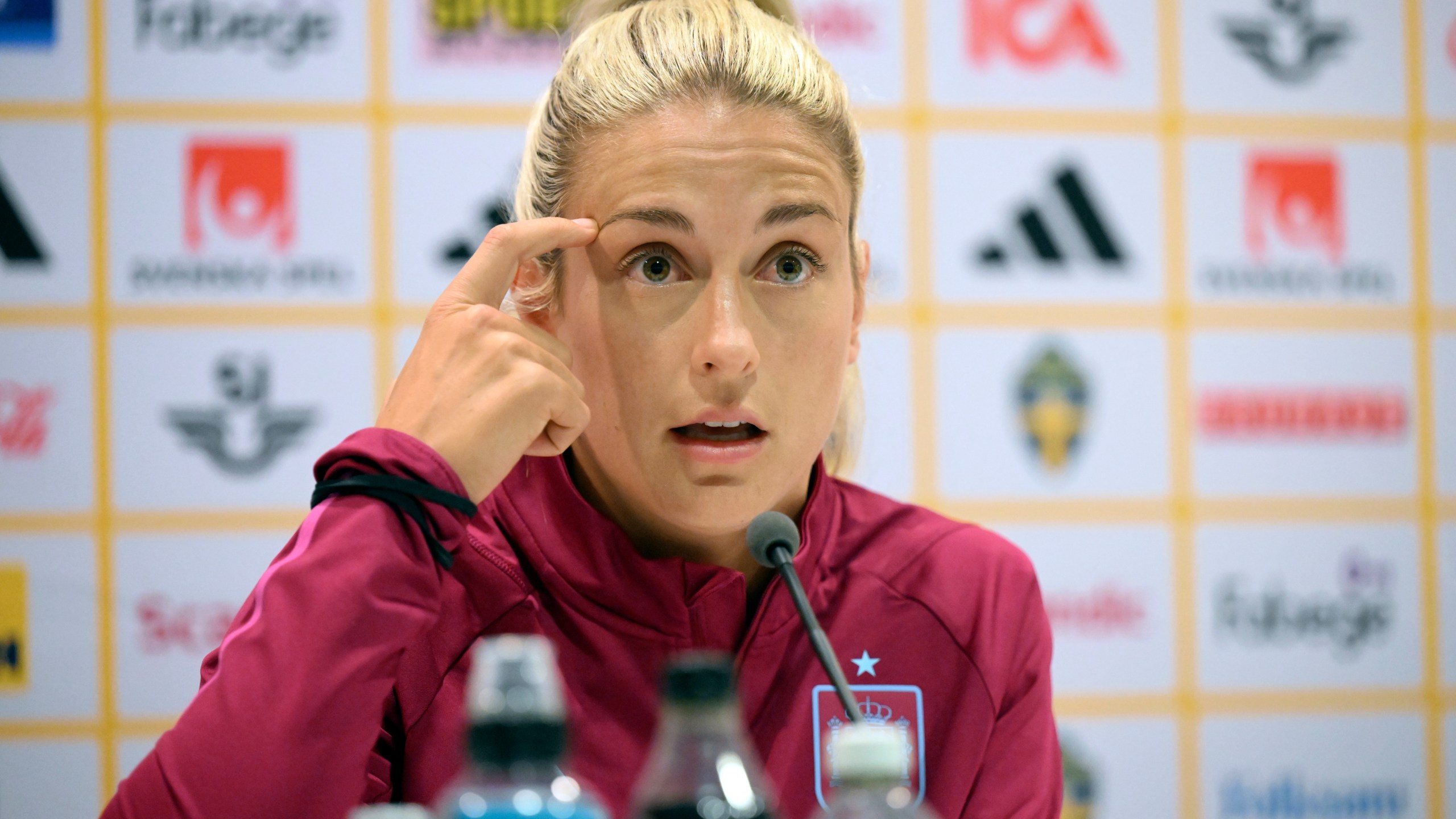 Spain's women's team players Putellas, Rodríguez and Paredes appear before a judge in Rubiales probe