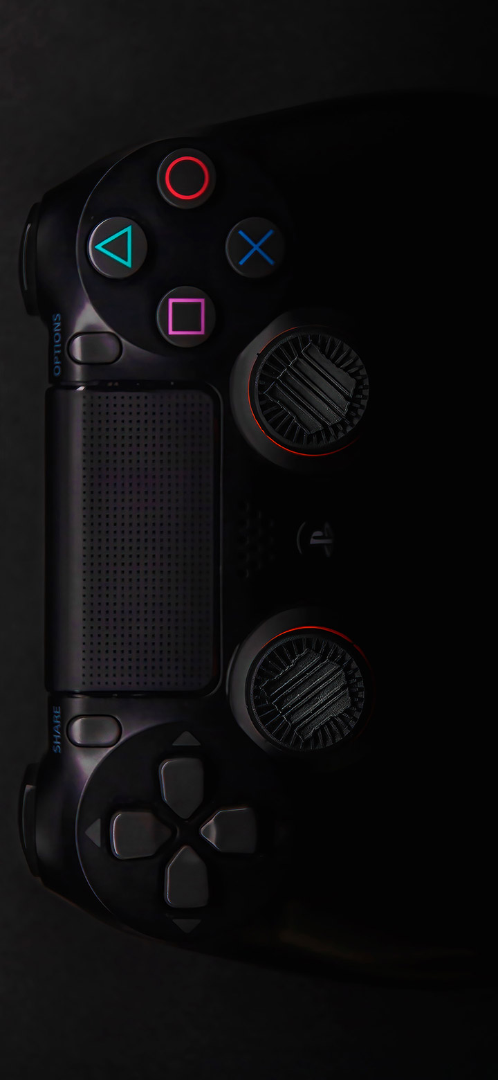 PS4 Gaming Black Controller 4K Phone