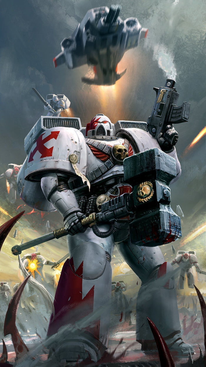 Time for another Warhammer 40k phone wallpaper. Today is the White Scars