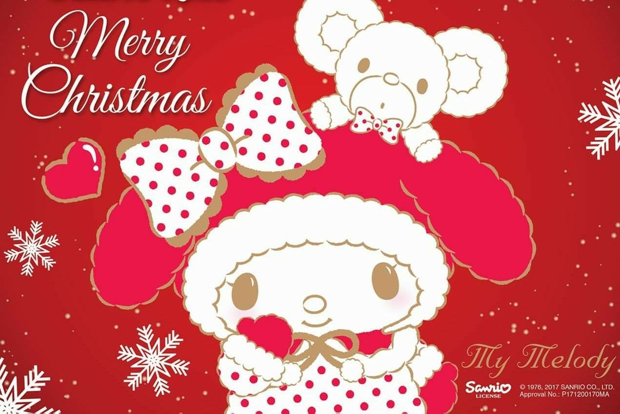 My Melody / Merry Christmas. My melody wallpaper, Sanrio wallpaper, Merry