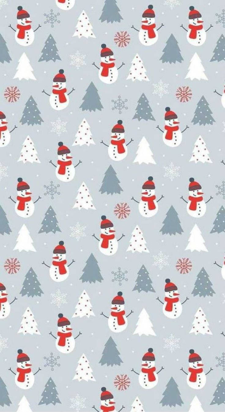 Download Cute Christmas iPhone Snowmen