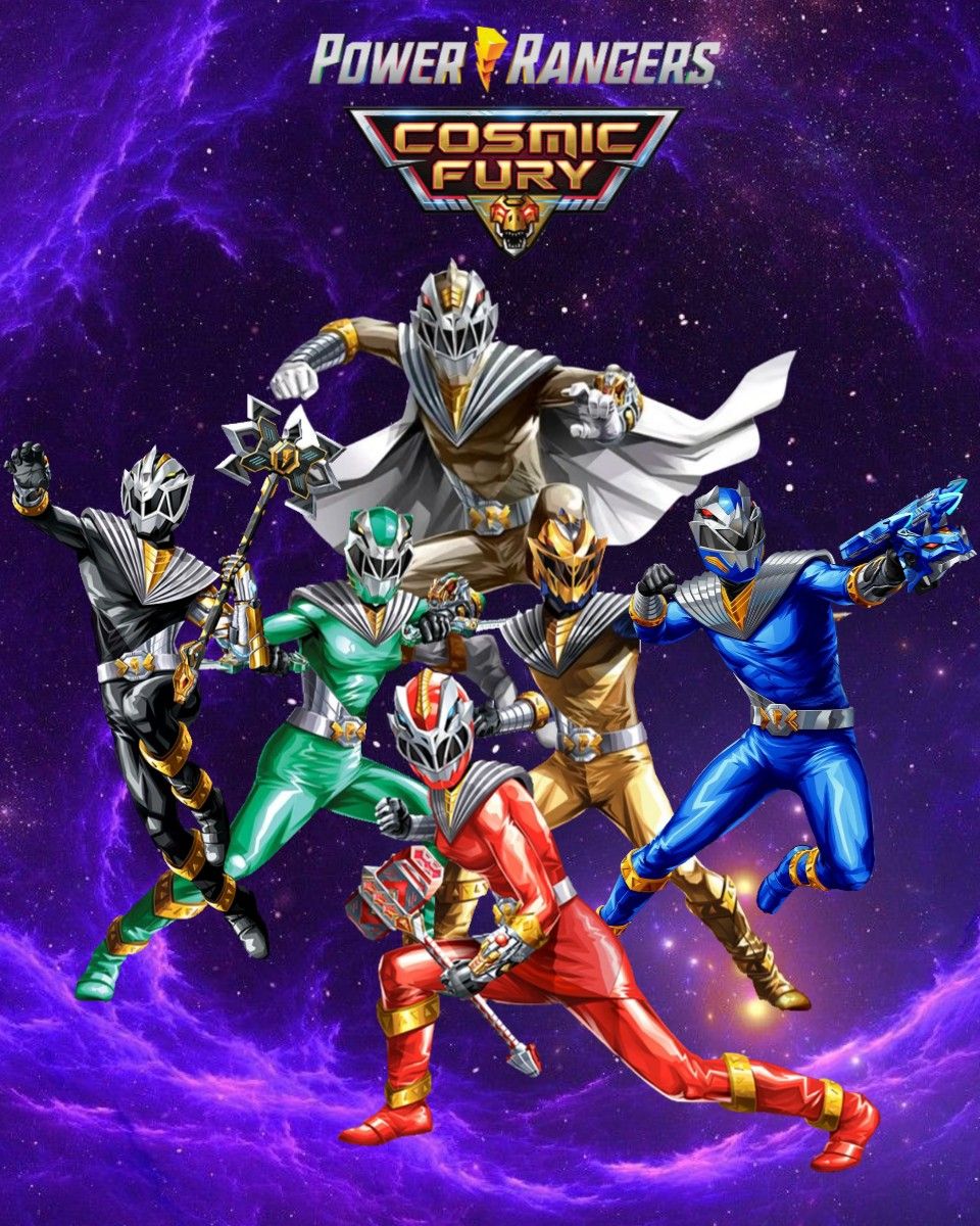 Power Rangers: Cosmic Fury. Saban's power rangers, Power rangers, Power rangers poster