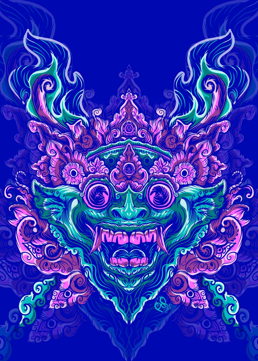 barongan aesthetic color' Poster
