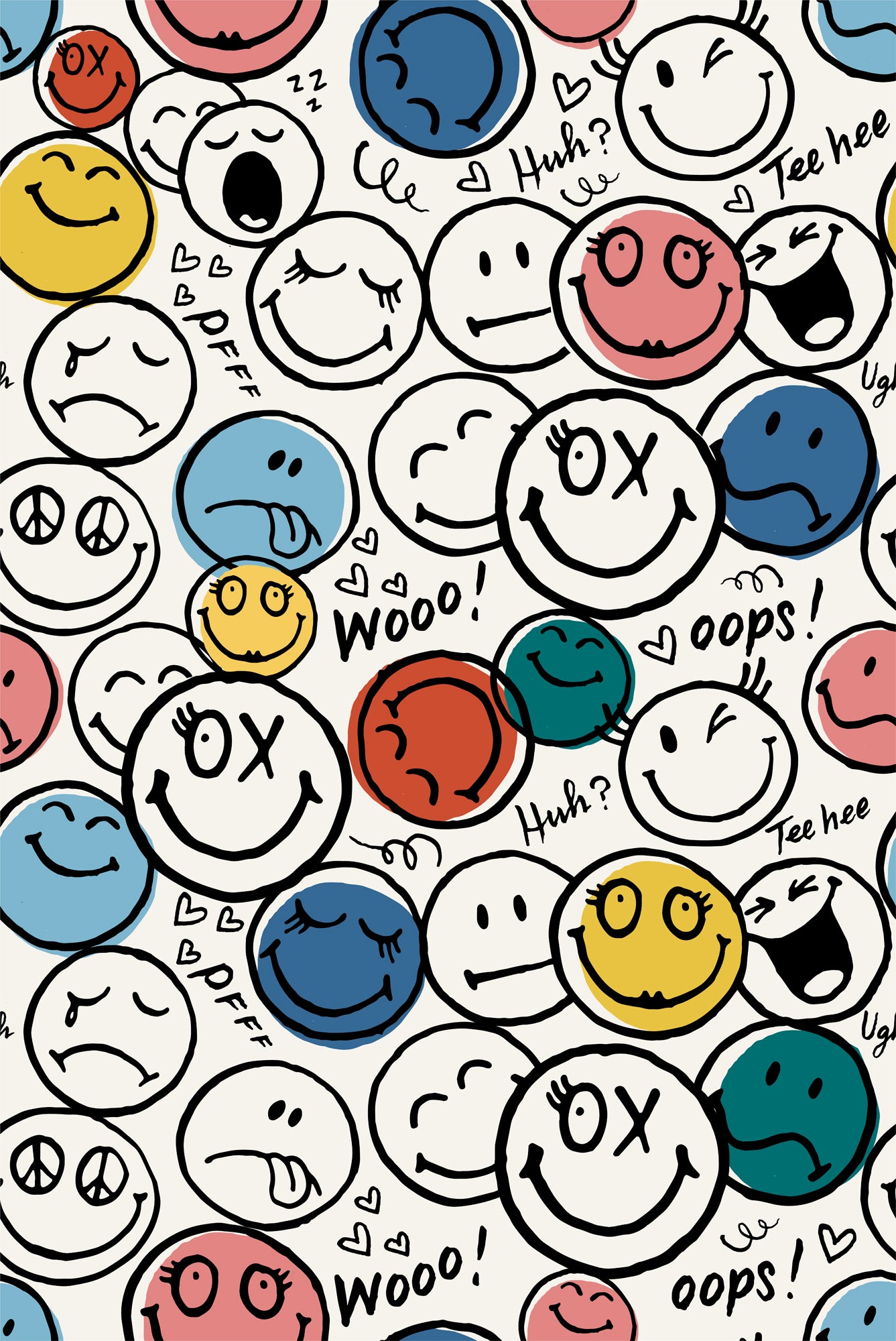 Smile Pile Wallpaper by Smiley World x