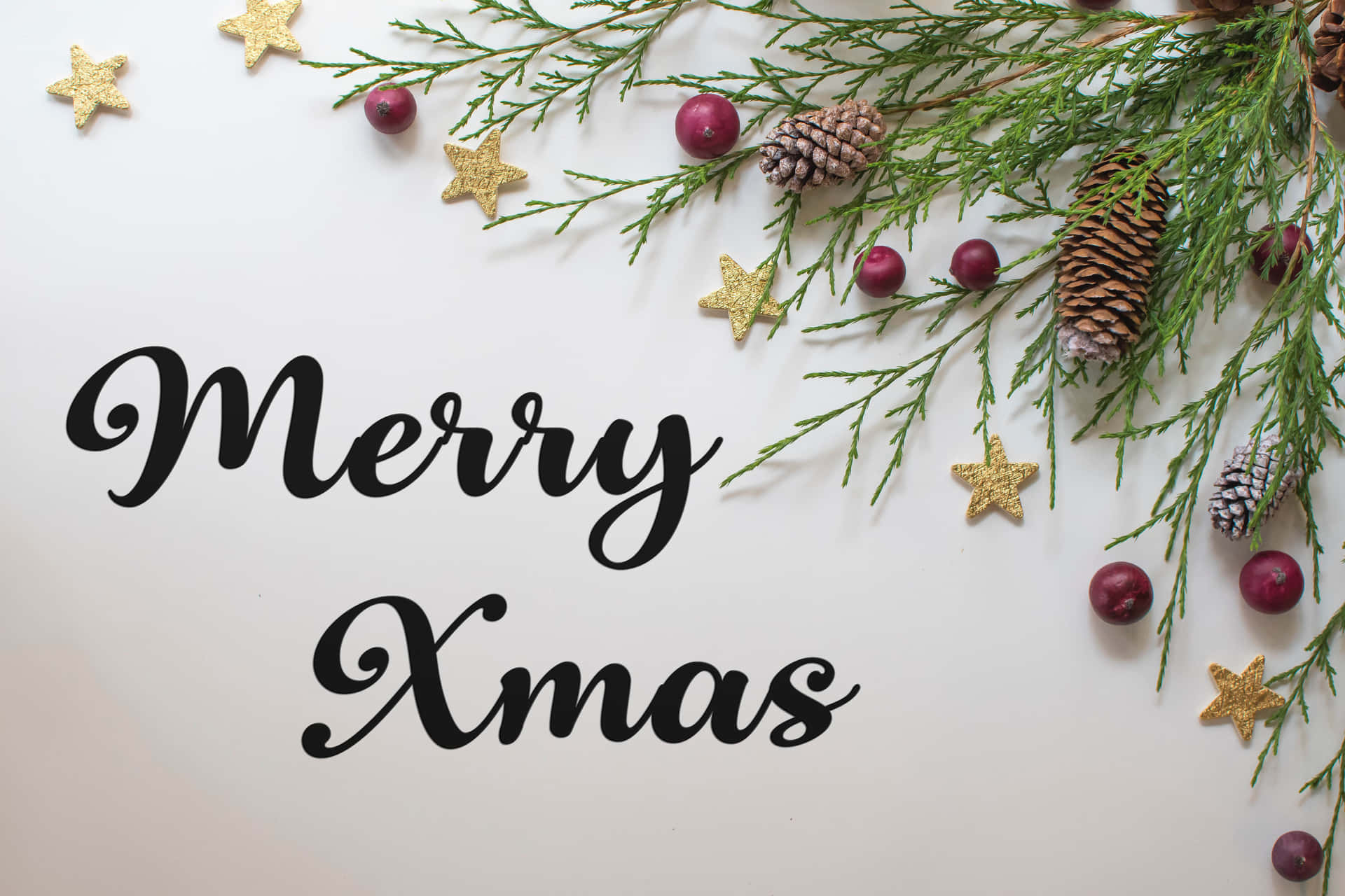 Download Minimalist Holiday Illustration Xmas Background