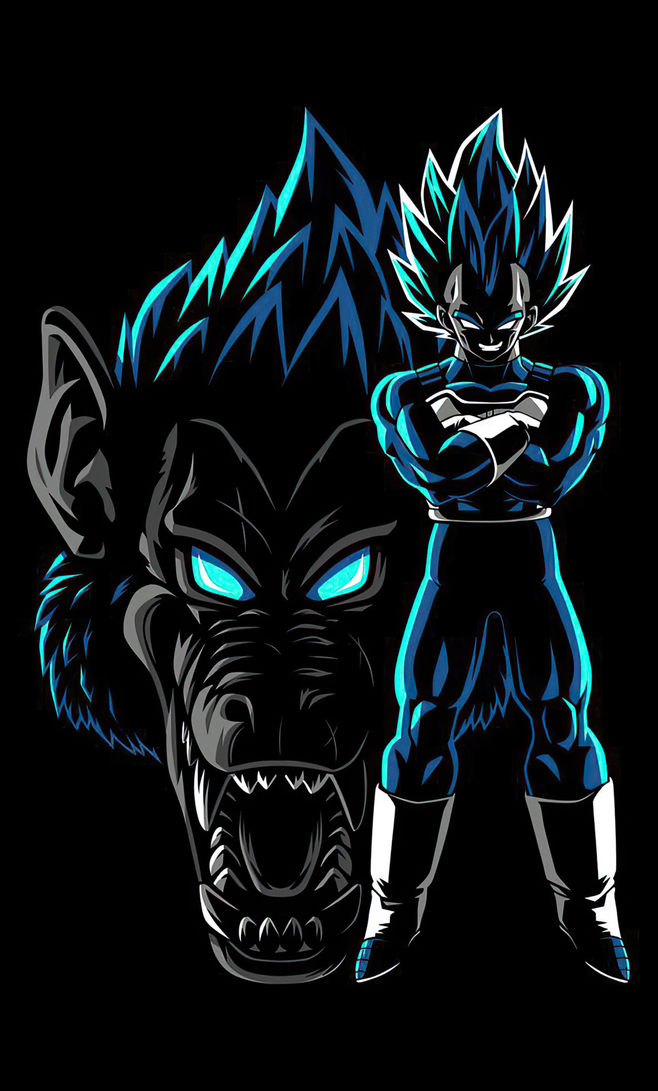 Dragon Ball Z Ozaru Vegeta Blue 4k iPhone HD 4k Wallpaper, Image, Background, Photo and Picture