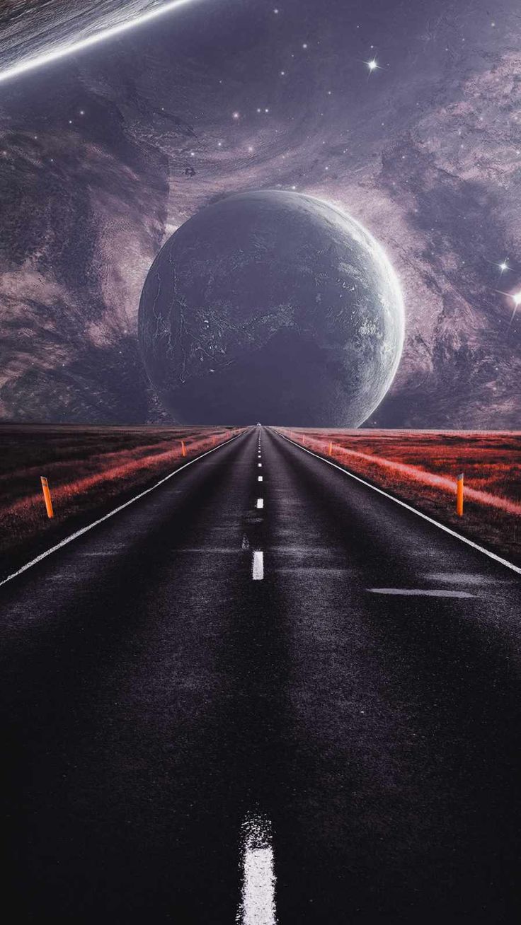 Interstellar Road HD IPhone Wallpaper Wallpaper, iPhone Wallpaper. World wallpaper, Night sky wallpaper, Scenery wallpaper