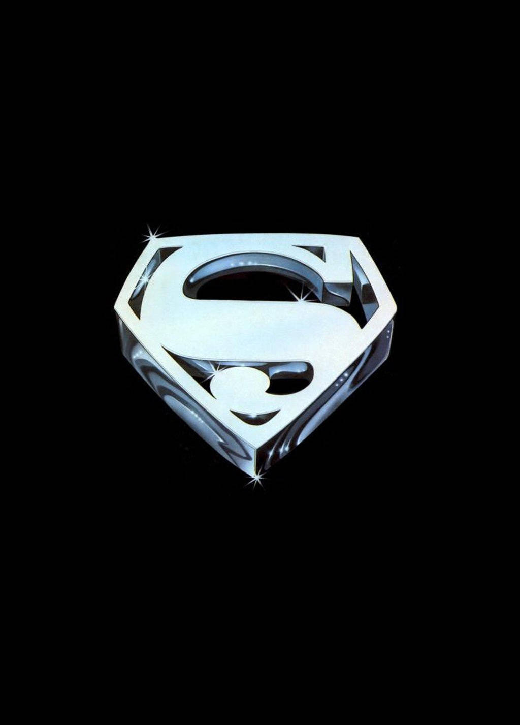 Download Silver Superman Symbol iPhone Simple Wallpaper