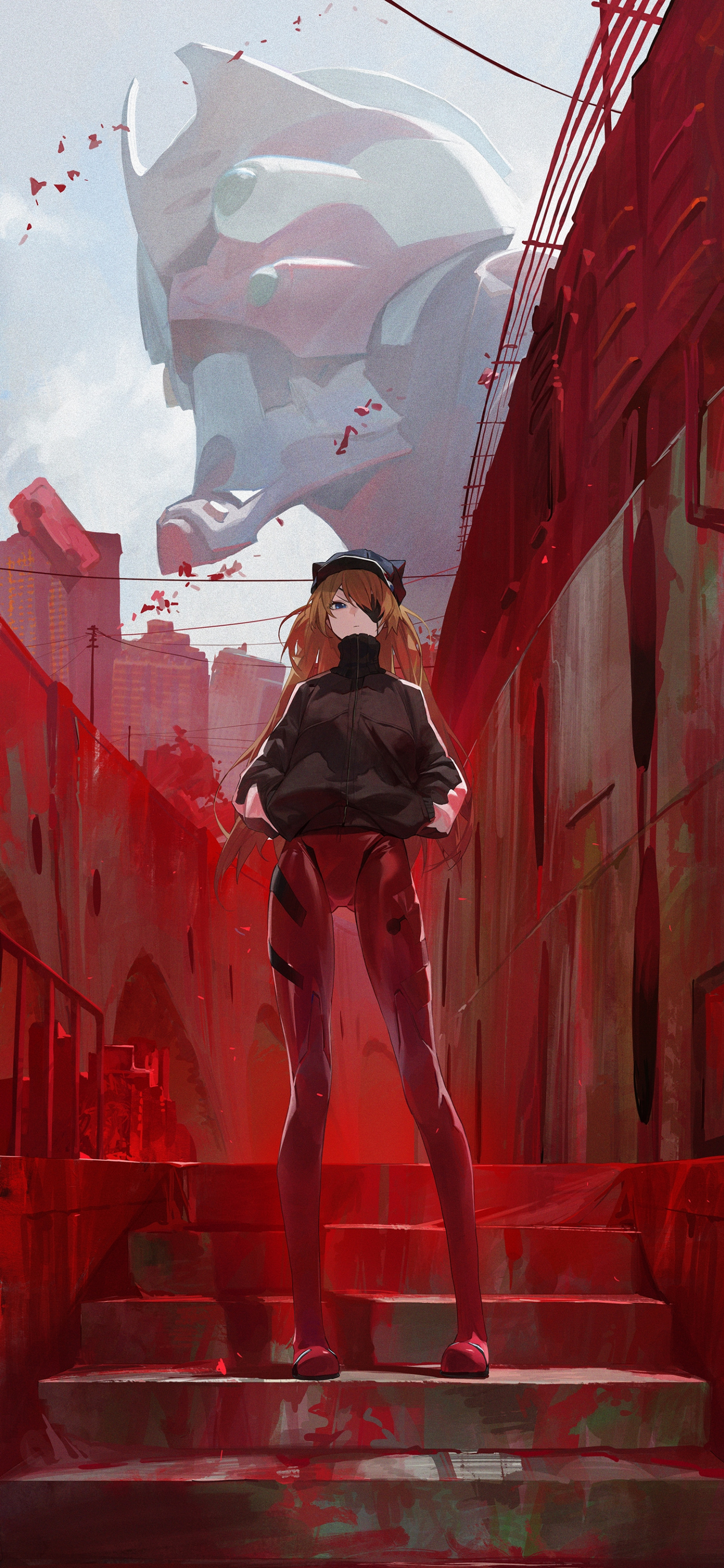 Asuka Langley Sohryu Phone Wallpaper