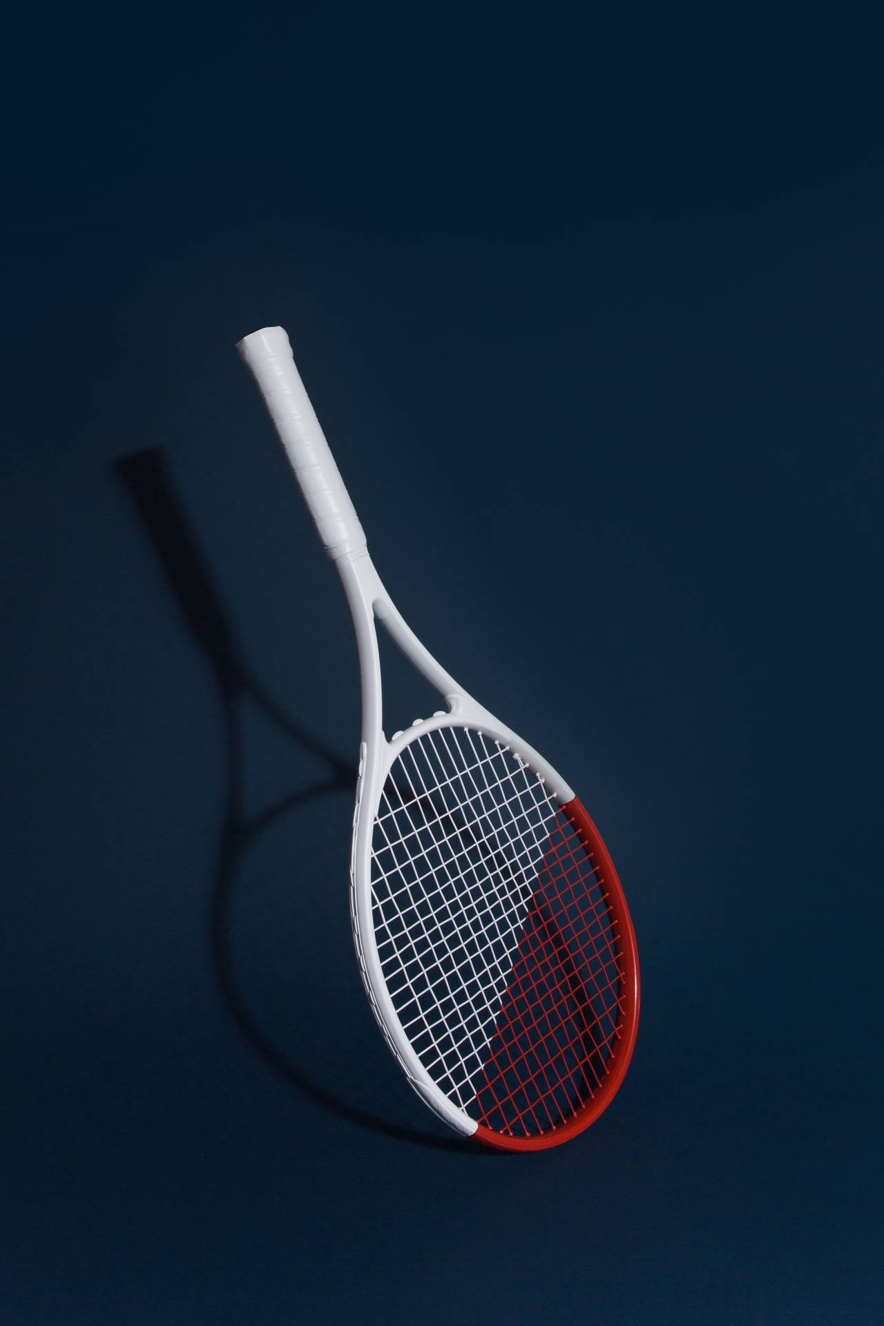 Download White And Red Tennis Racket Phone Wallpaper