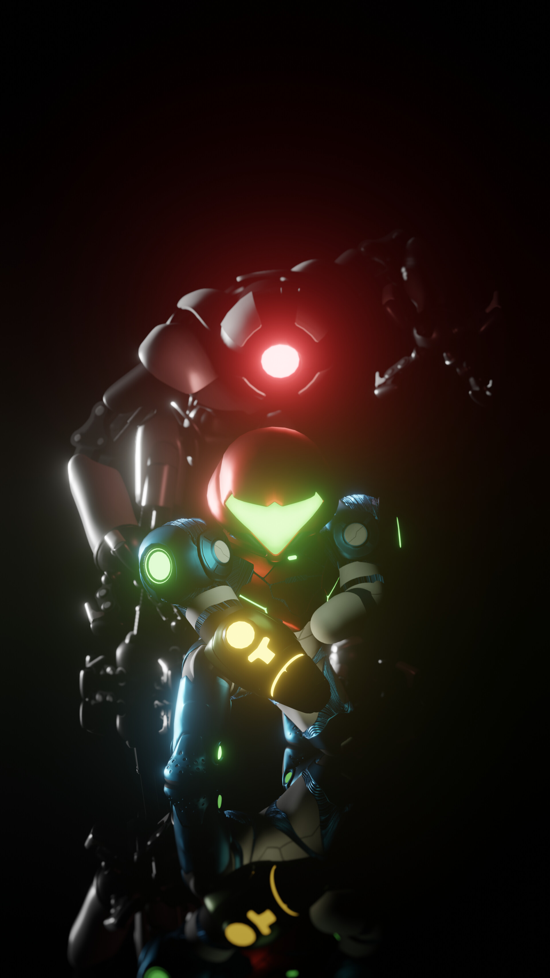 Metroid Dread wallpaper for Mobile(9:16)