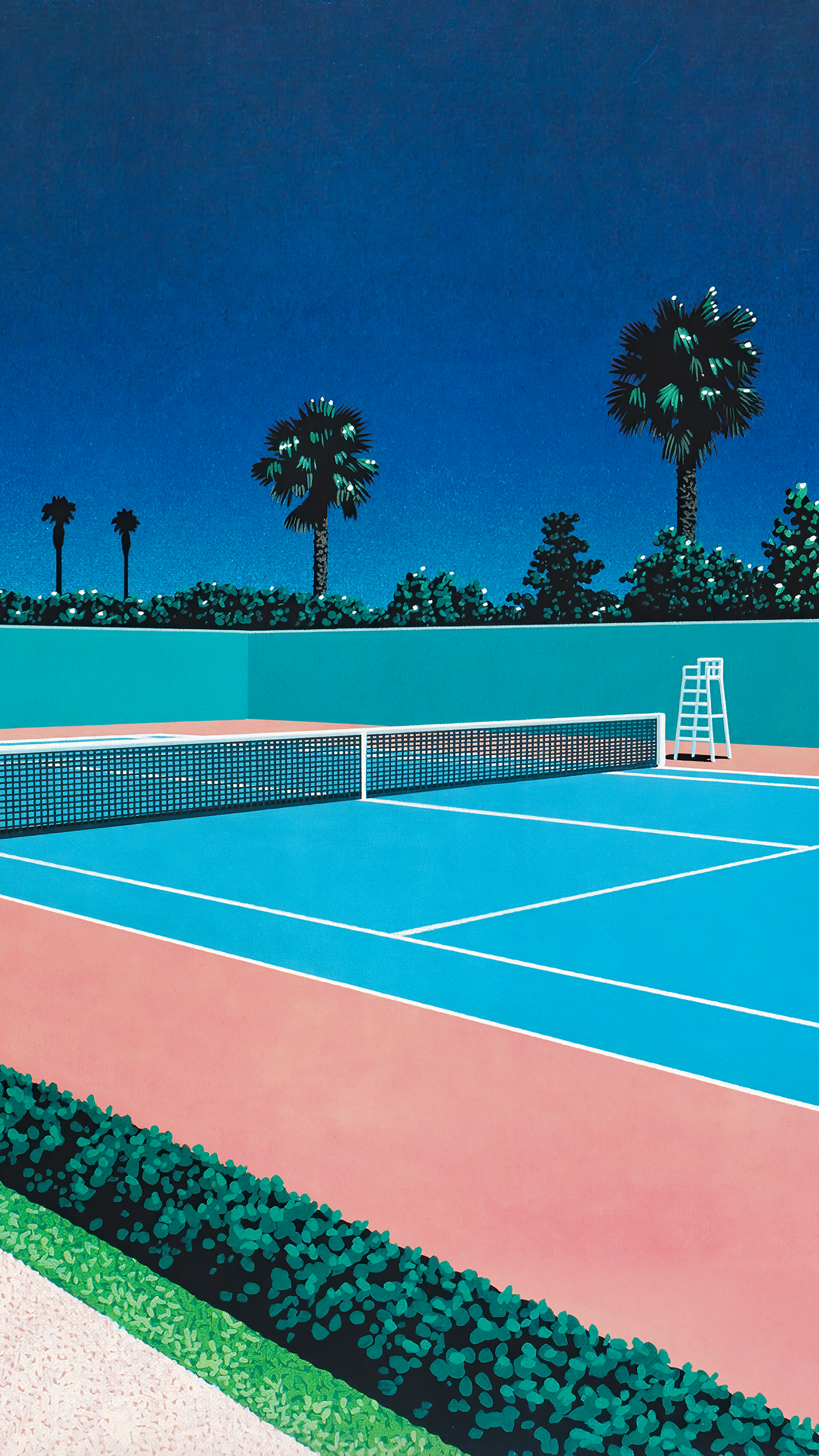 Tennis Court by Hiroshi Nagai [3840x2160]