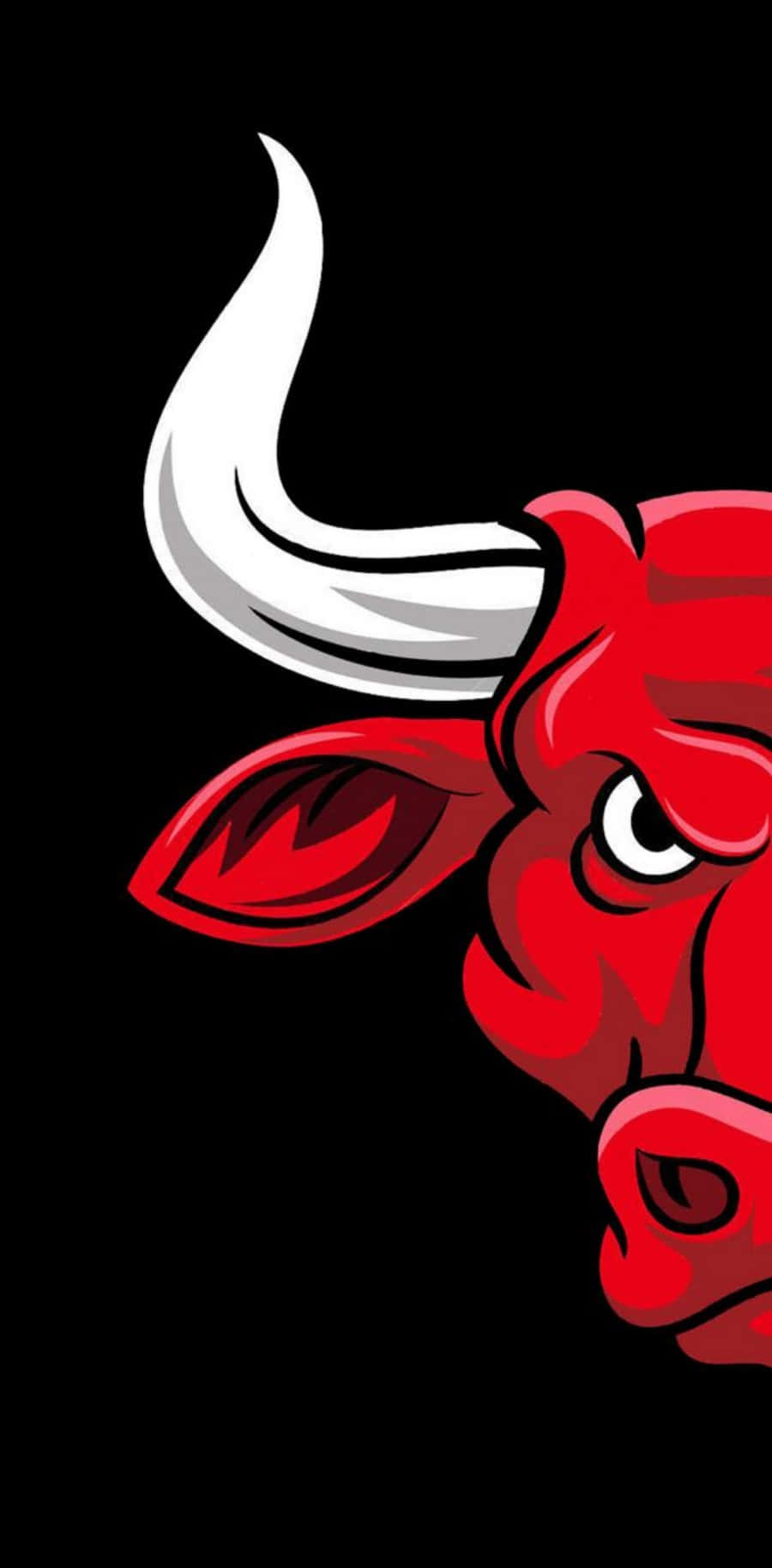 Download Cropped Chicago Bulls Logo Phone Wallpaper