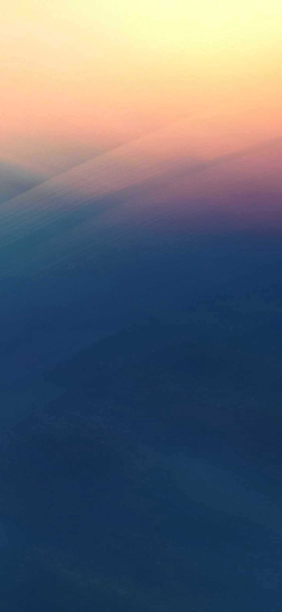 Soft Gradation Abstract Yellow Blue Pattern iPhone X Wallpaper Free Download