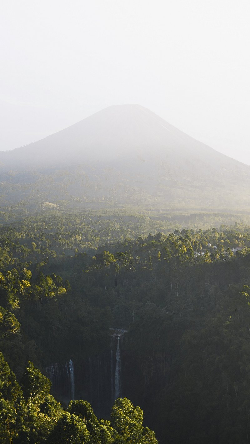 Waterfall desktop wallpaper, nature landscape