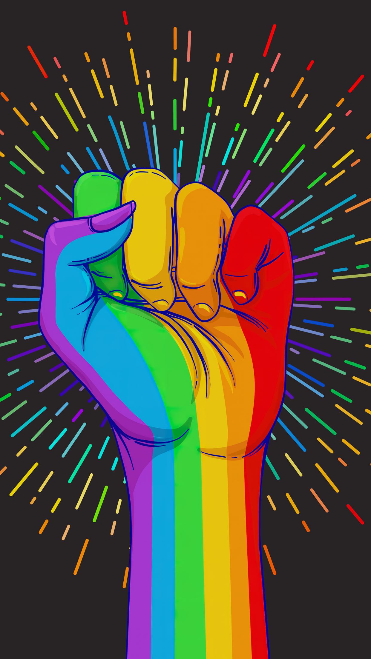 Pride Month Colorful And Black Background Mobile Phone Wallpaper Wallpaper  Image For Free Download - Pngtree | Phone wallpaper, Pride colors, Lgbtq  quotes