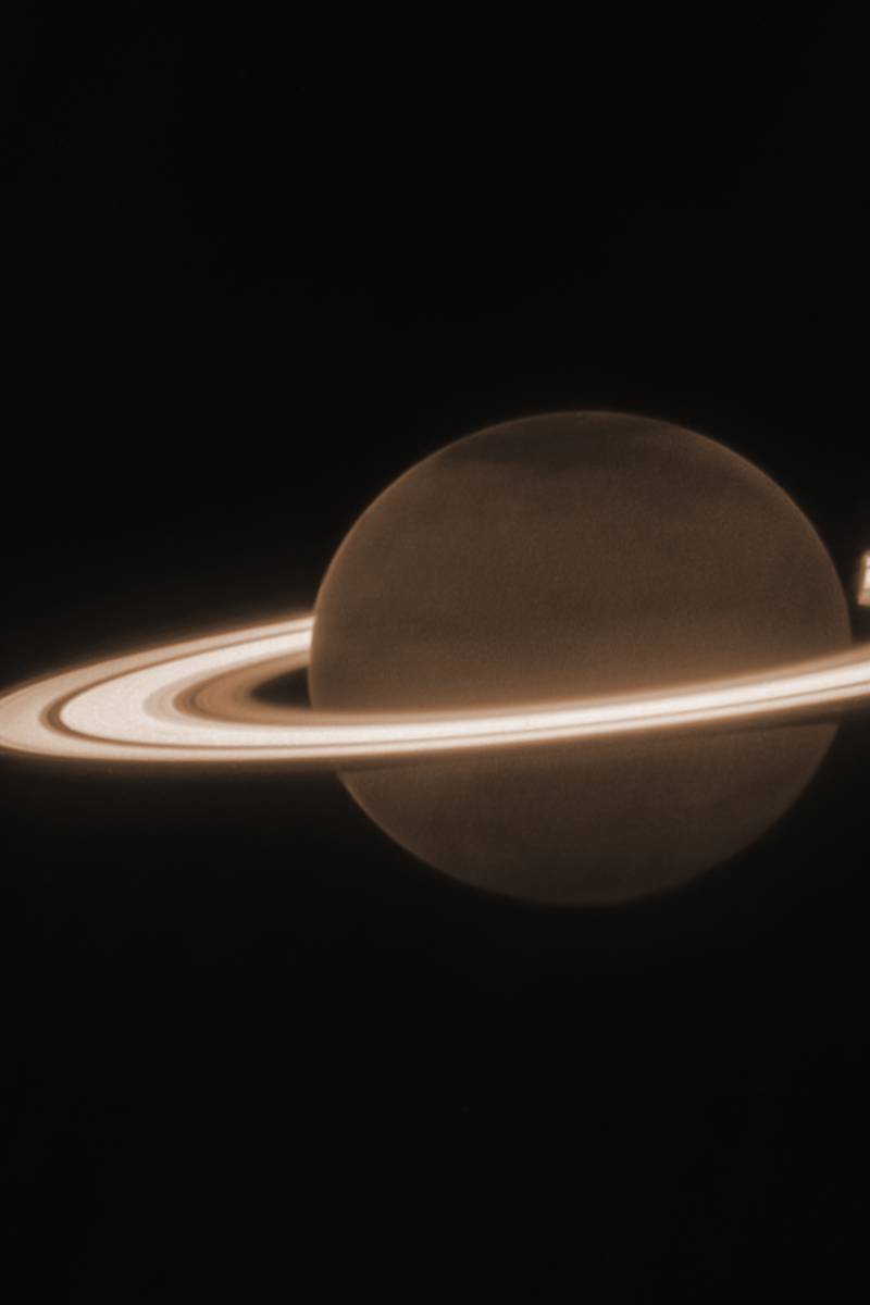 Saturn's rings are glowing in Webb Space Telescope's latest cosmic shot