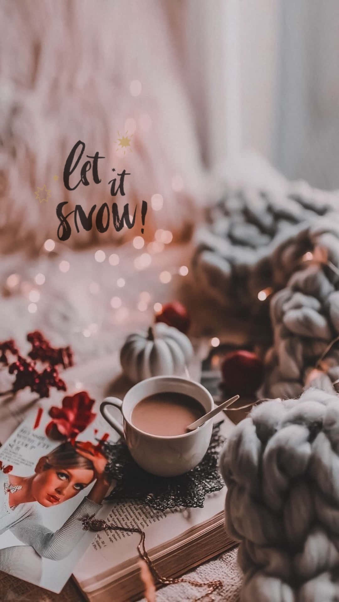 Download iPhone Christmas Aesthetic Cozy Coffee Wallpaper