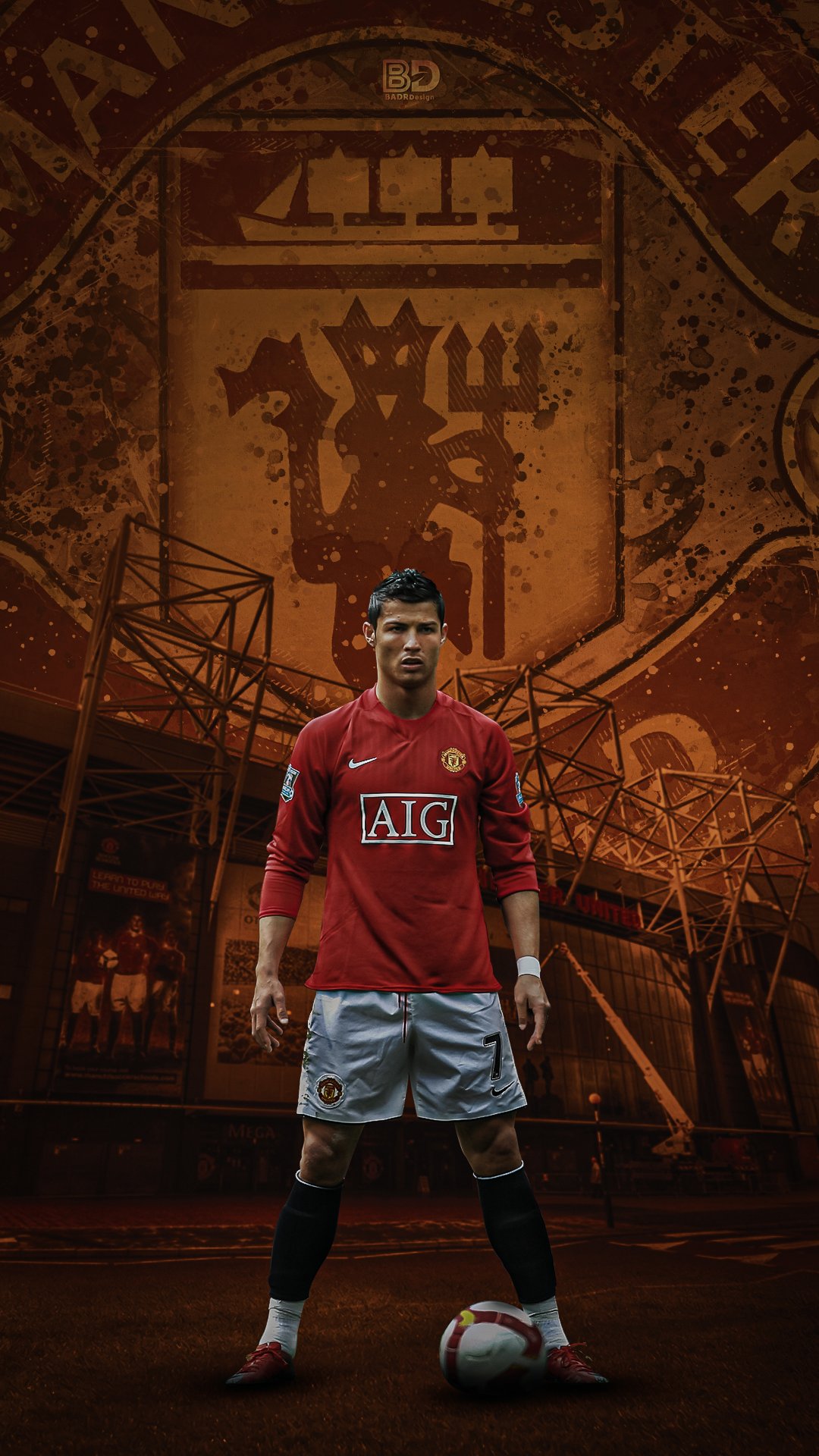 B A D R - Design Mobile Wallpaper #CR7