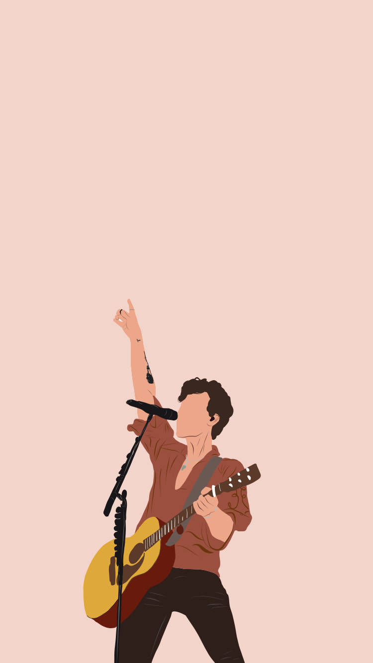 Download Shawn Mendes Minimalist Art Wallpaper