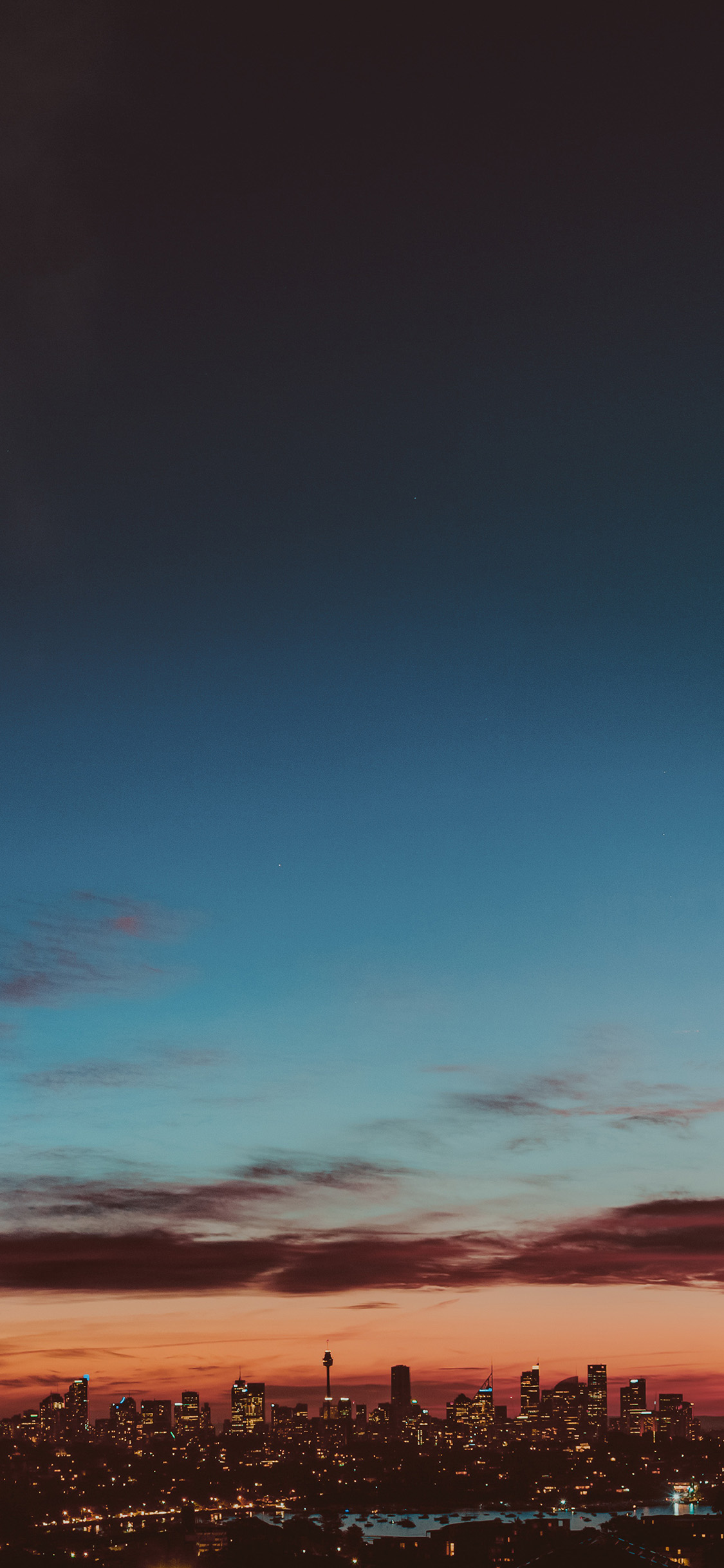 Nature City Sky Red Sunset Wallpaper