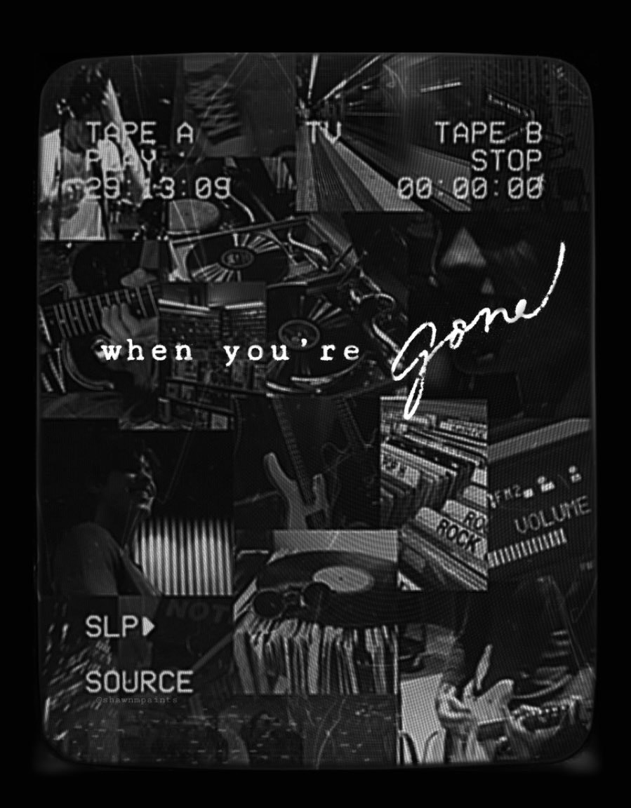 sav mendes “when you're gone” poster concept design