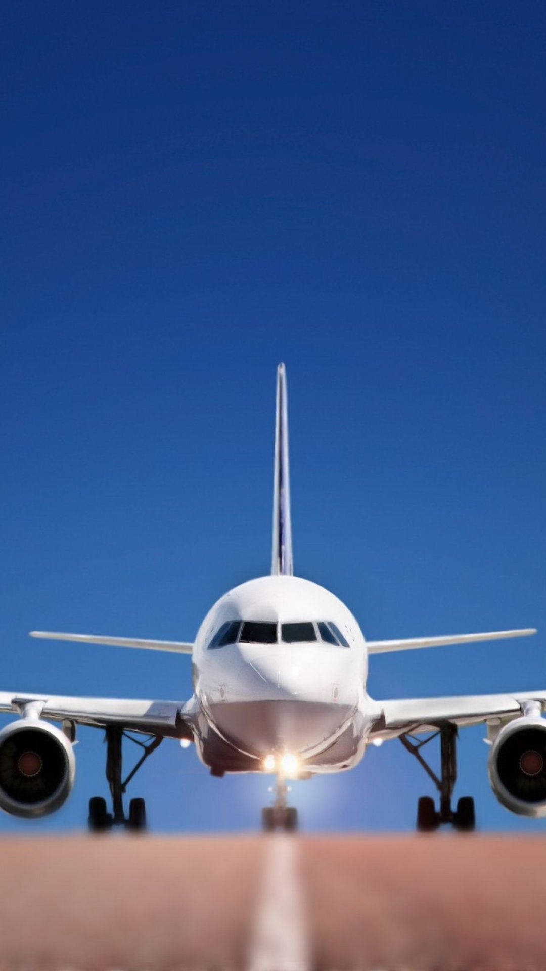 Download Landing Airplane iPhone Wallpaper