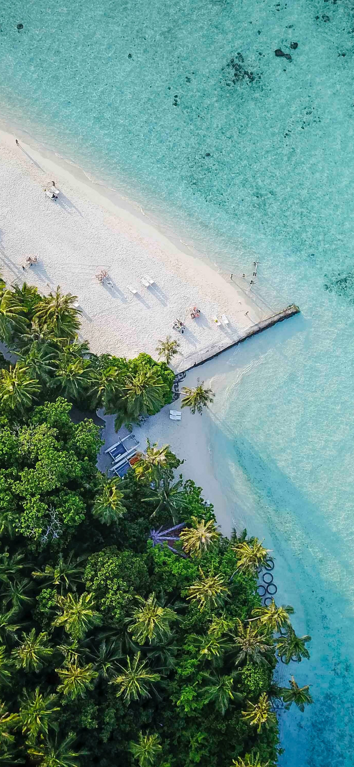 Download wallpaper 1125x2436 maldives, island, tropical, aerial view, beach, iphone x, 1125x2436 HD background, 16210